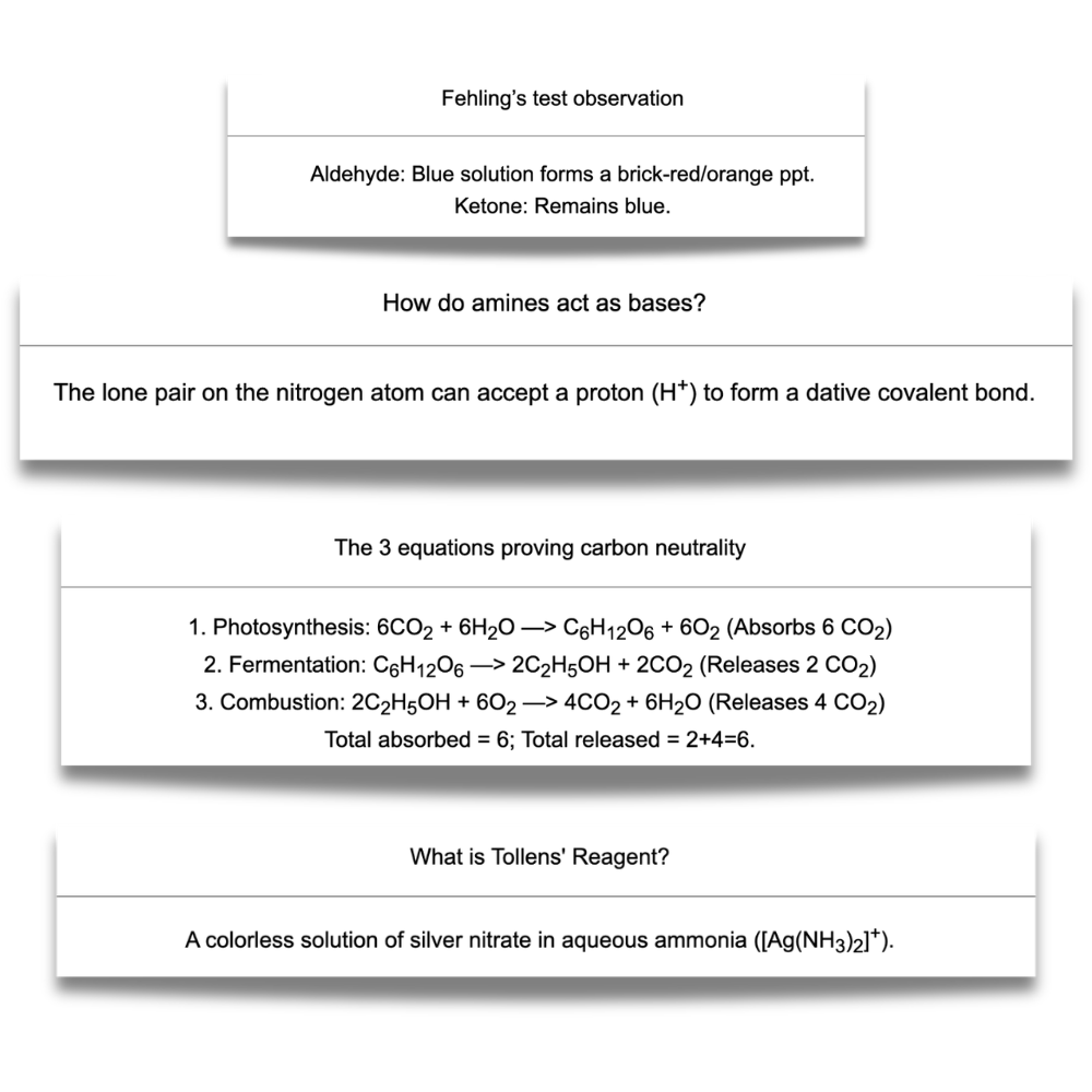 A-level Chemistry Flashcards Paper 1 & 2 + Mechanisms (AQA)