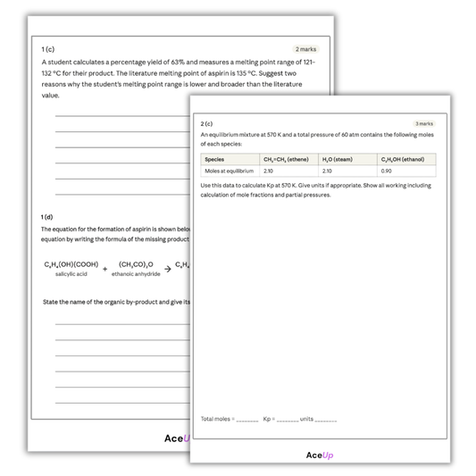 AQA A-level Chemistry Predicted Paper 3
