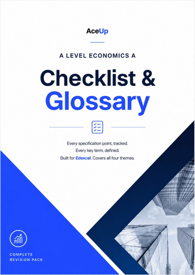 A-level Economics Checklist and Definitions Pack (FREE) page 1
