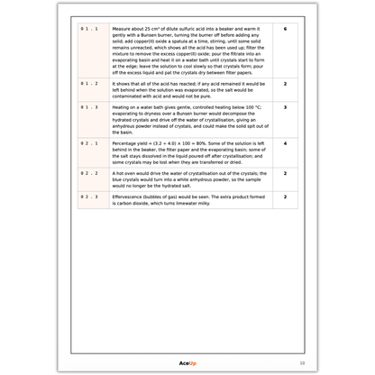 AQA GCSE Chemistry Required Practicals Revision & Exam Pack