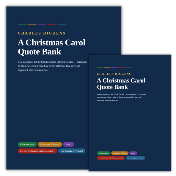 GCSE English A Christmas Carol Quote Bank