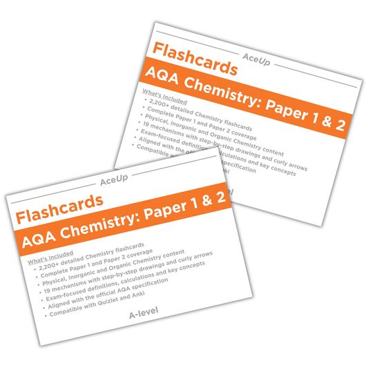 A-level Chemistry Flashcards Paper 1 & 2 + Mechanisms (AQA)
