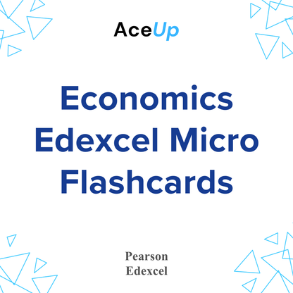 Edexcel A-Level Economics Paper 1: Microeconomics Flashcards