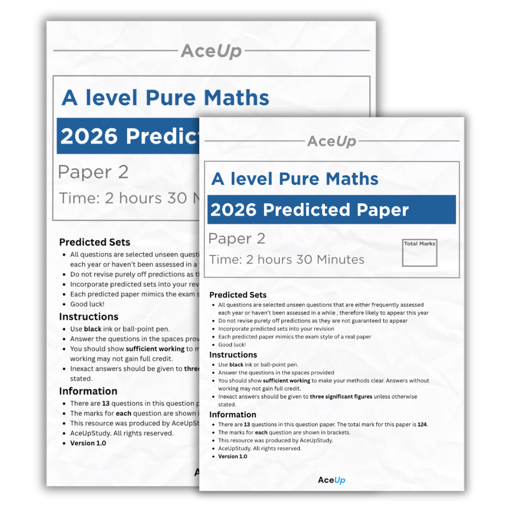 A-Level Edexcel Pure Maths Predicted Paper 2