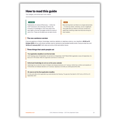 2027 Entry: UCAS, Medicine & Oxbridge Applications Guide