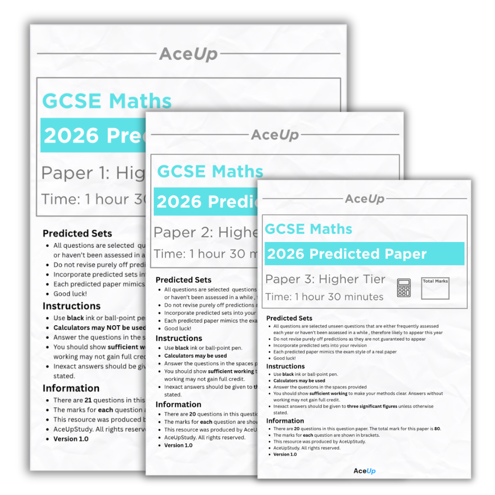 GCSE Edexcel Maths Higher Predicted Papers (BUNDLE)