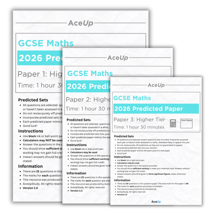 GCSE Edexcel Maths Higher Predicted Papers (BUNDLE)