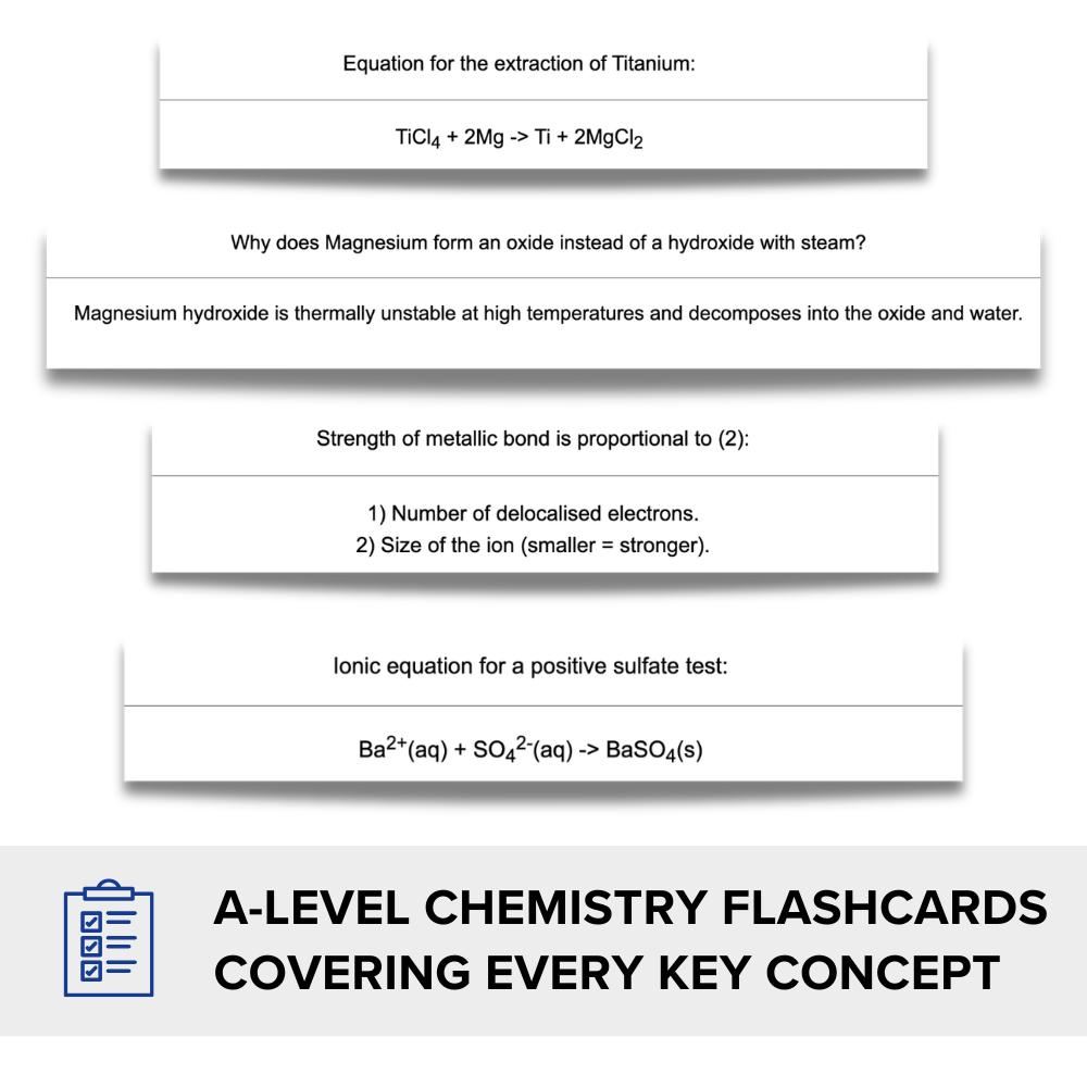 AQA A-level Chemistry Flashcards (Inorganic)
