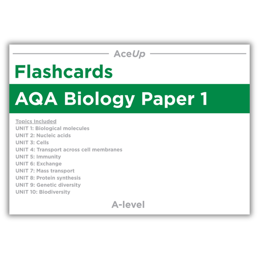 A-level Biology Flashcards Paper 1  (AQA)
