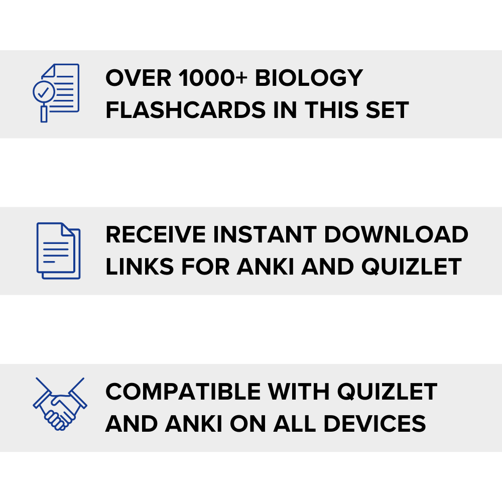 A-level Biology Flashcards Paper 1  (AQA)