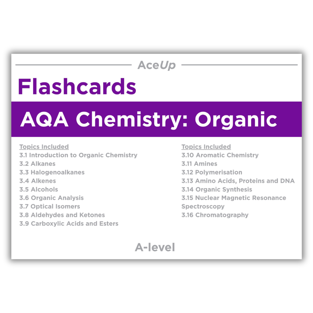 AQA A-level Chemistry Flashcards (Organic)