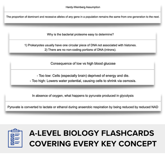 A-level Biology Flashcards Paper 1 & 2 (AQA)