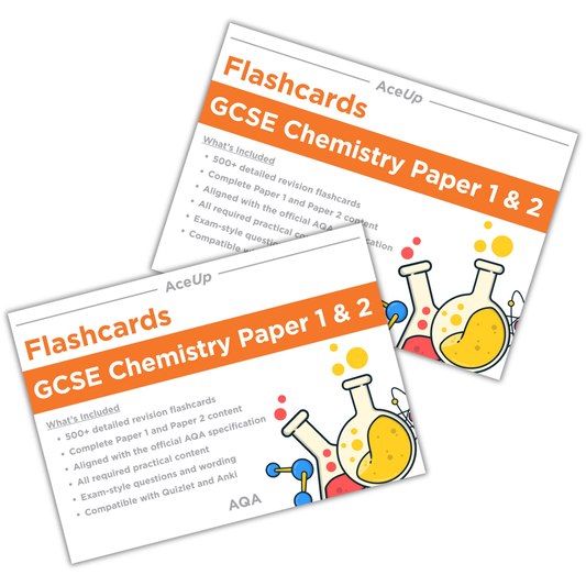 AQA GCSE Chemistry Paper 1 & 2 Triple Science Higher Flashcards