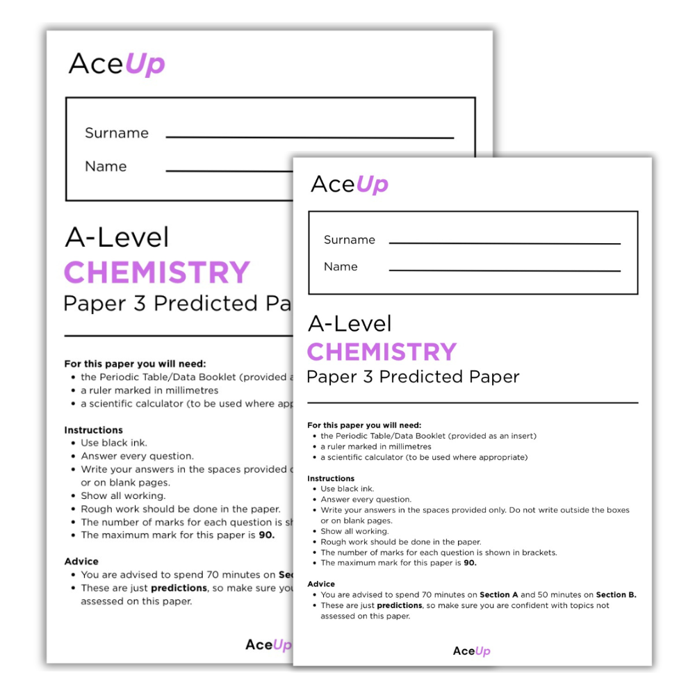 AQA A-level Chemistry Predicted Paper 3
