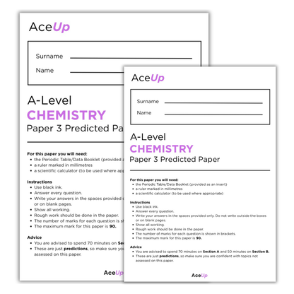 AQA A-level Chemistry Predicted Paper 3