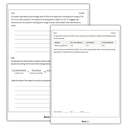 AQA A-level Chemistry Predicted Paper 3