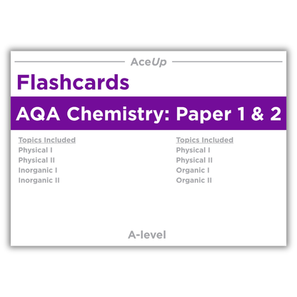 A-level Chemistry Flashcards Paper 1 & 2 + Mechanisms (AQA)