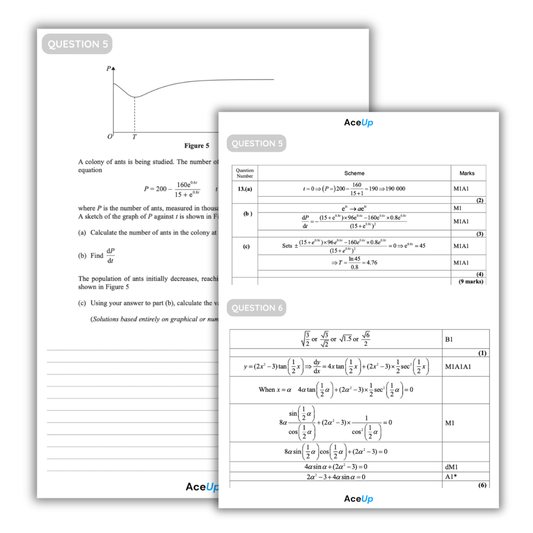 A-Level Edexcel Maths (BUNDLE) - Aiming for A* Exam Packs