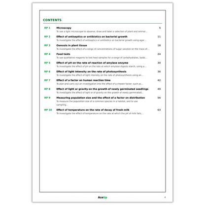 AQA GCSE Biology Required Practicals Revision & Exam Pack