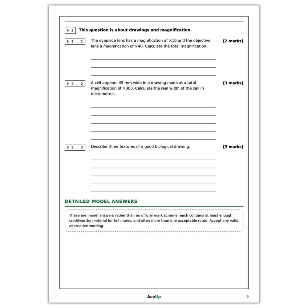 AQA GCSE Biology Required Practicals Revision & Exam Pack