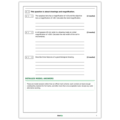 AQA GCSE Biology Required Practicals Revision & Exam Pack