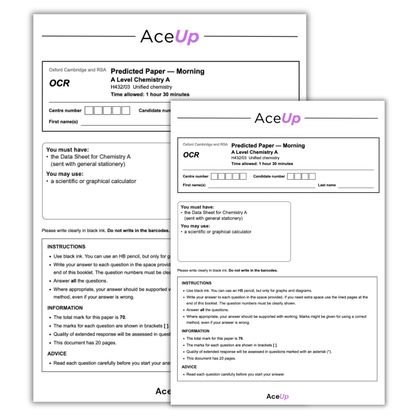 OCR A-level Chemistry Predicted Paper 3