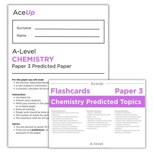 AQA A-level Chemistry Predicted Paper 3 (BUNDLE)