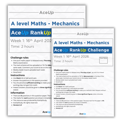 AceUp RankUp Challenge: Mechanics Week 1