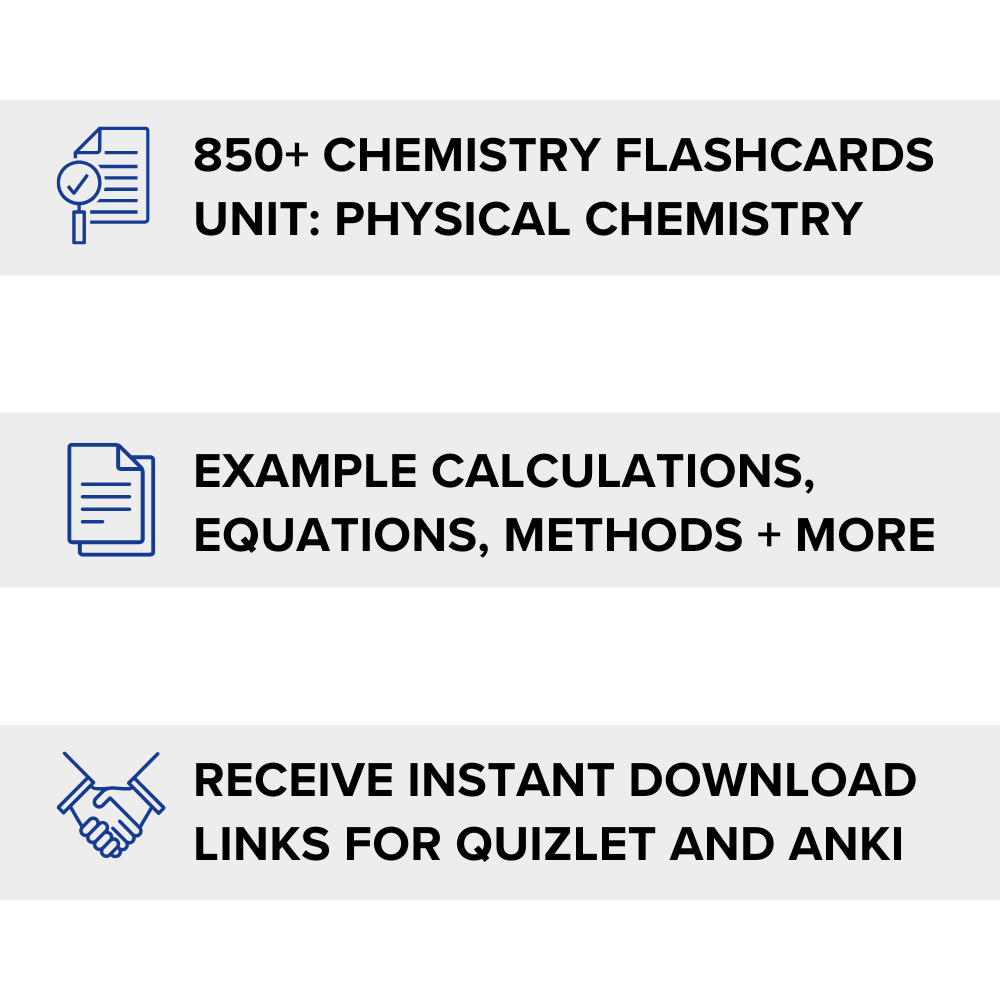 AQA A-level Chemistry Flashcards (Physical)
