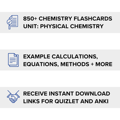 AQA A-level Chemistry Flashcards (Physical)