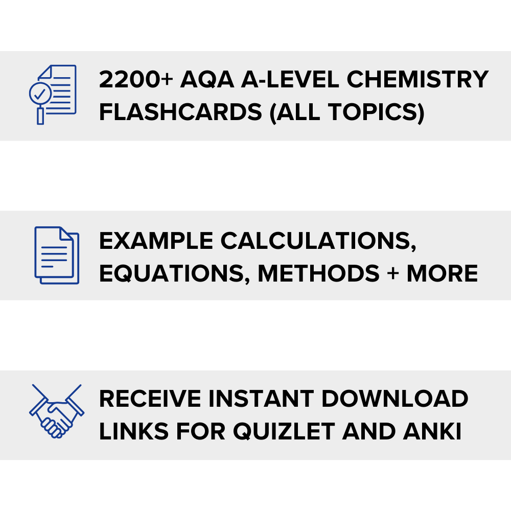 A-level Biology & Chemistry Flashcards (BUNDLE)