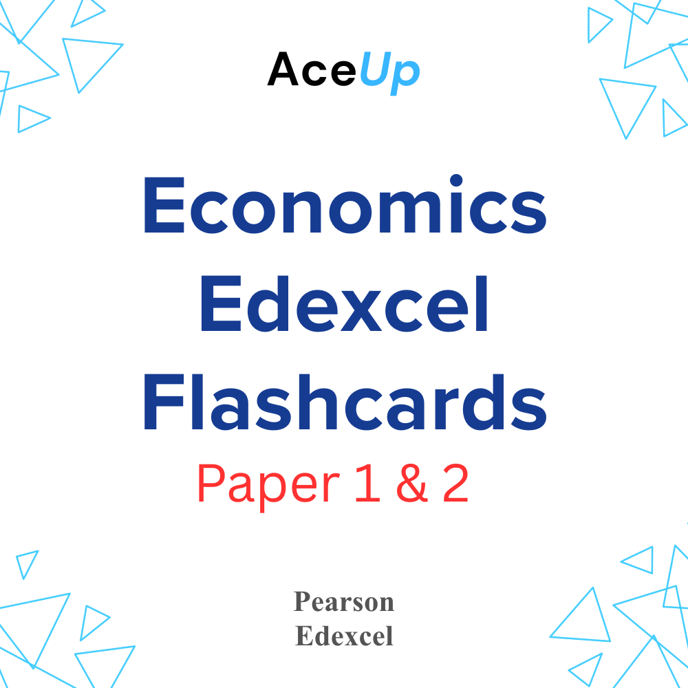 Edexcel A-Level Economics Paper 1 & 2 Flashcards