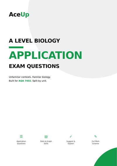 AQA A-level Biology Application Exam Pack preview page 1