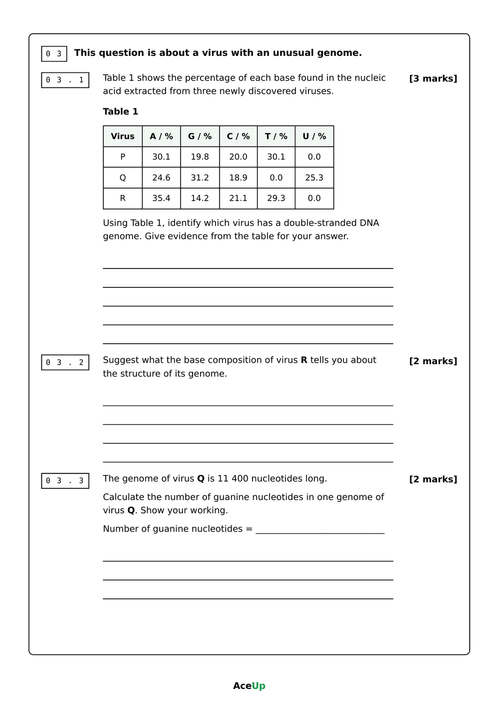 AQA A-level Biology Application Exam Pack preview page 5