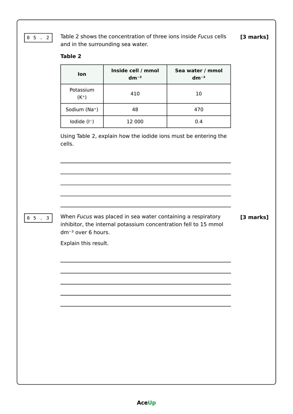 AQA A-level Biology Application Exam Pack preview page 6