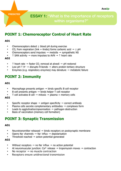 A-level Biology 25 Marker Essay Pack page 3