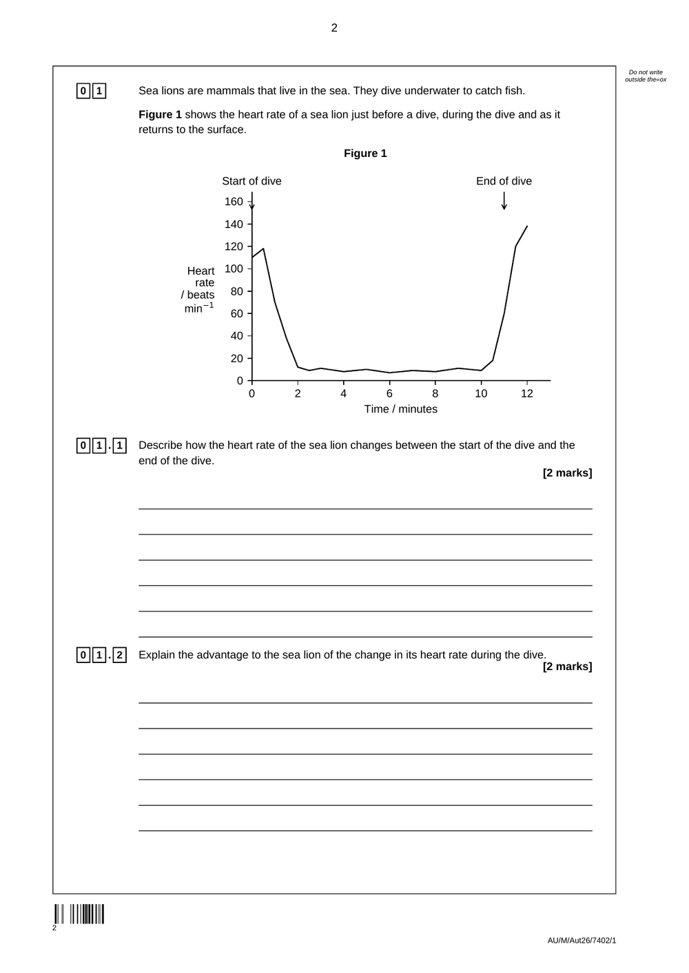 A-level AQA Biology Mock Paper 1 (2026/27) preview page 2