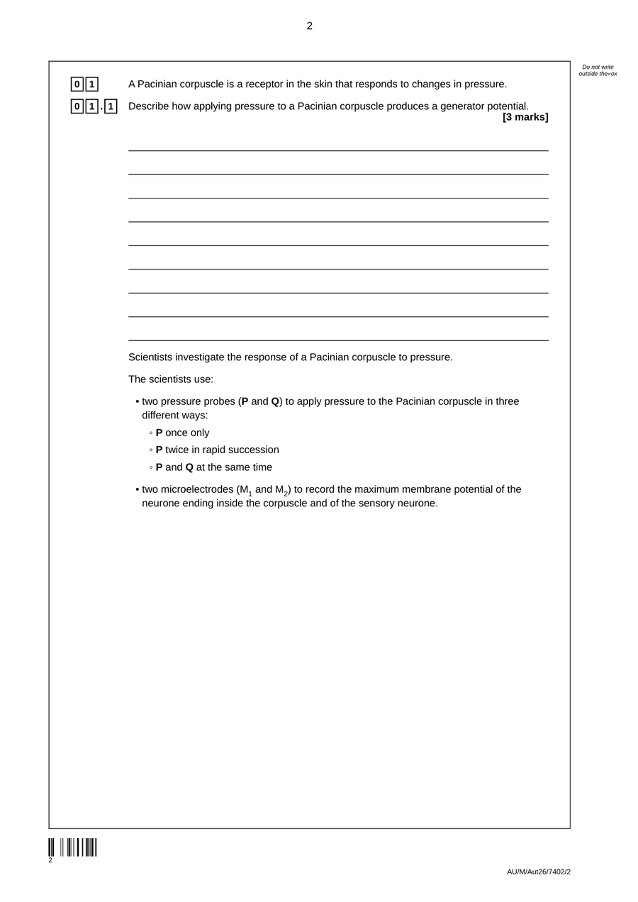 A-Level Biology · Paper 2 page 2
