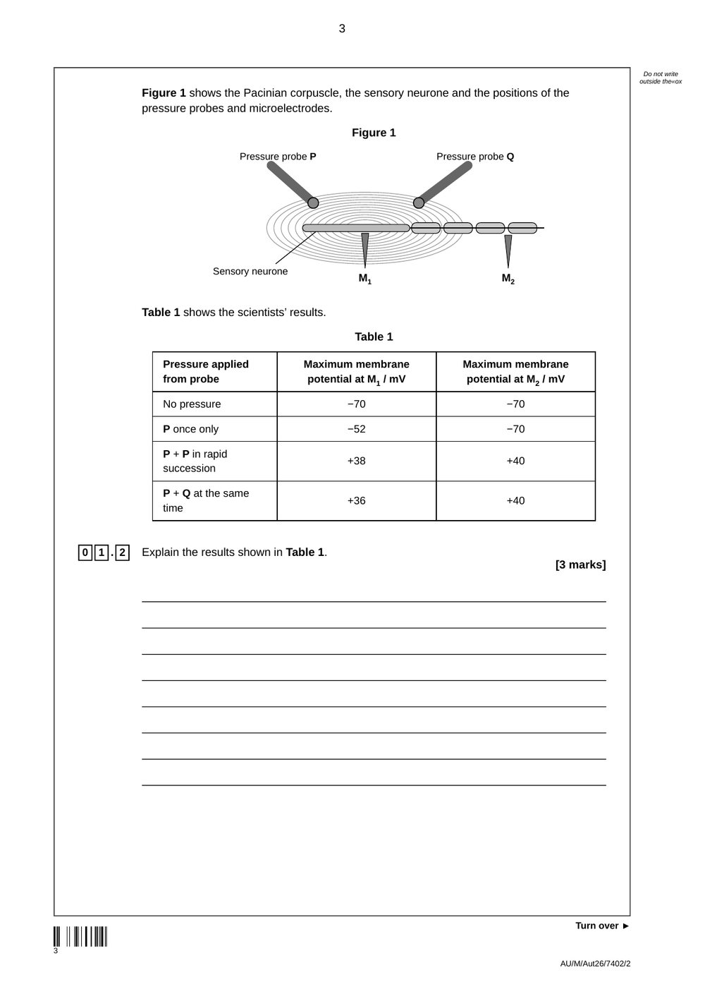 A-level AQA Biology Mock Paper 2 (2026/27) preview page 3