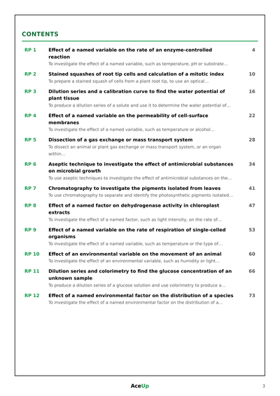 AQA A-Level Biology Required Practicals Revision & Exam Pack preview page 2