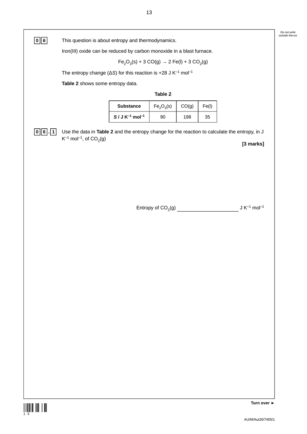 A-level AQA Chemistry Mock Paper 1 (2026/27) locked preview page