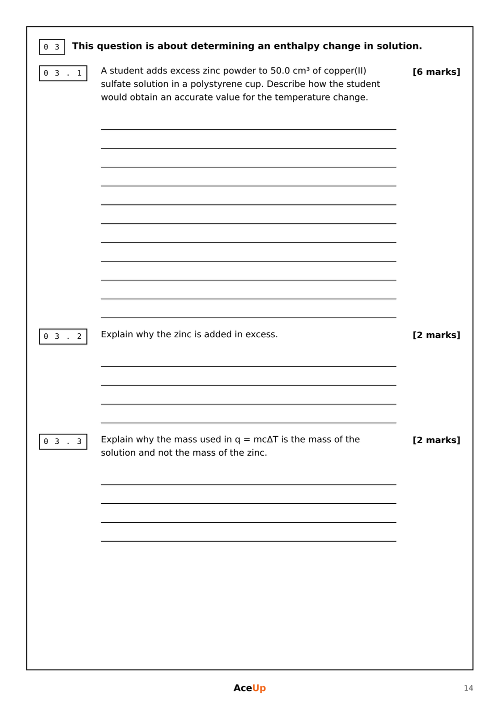 AQA A-Level Chemistry Required Practicals Revision & Exam Pack locked preview page