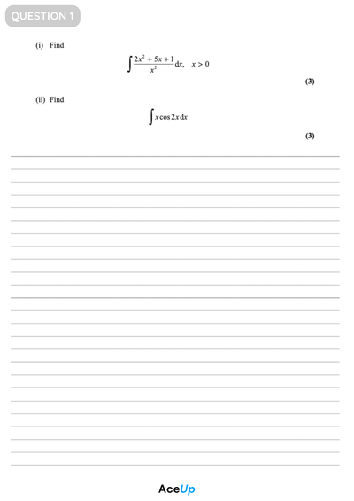 A-Level Edexcel Maths - Aiming for A* Exam Pack (Set A) preview page 2