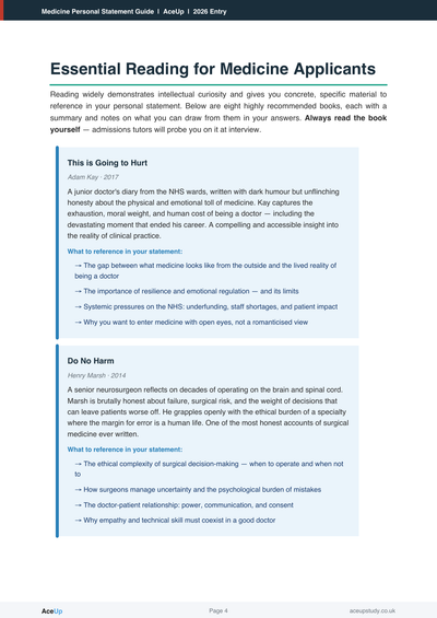 Medicine Personal Statement Guide (FREE) preview page 3