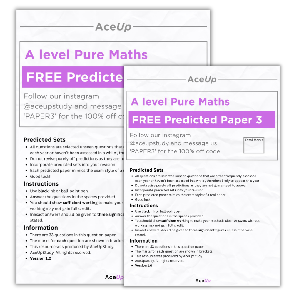A-level Maths Predicted Paper 3 (FREE)