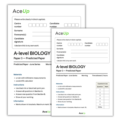 AQA A-level Biology Predicted Paper 3