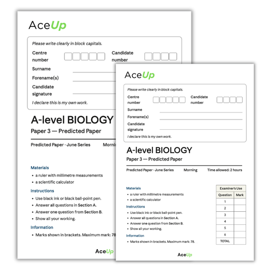 AQA A-level Biology Predicted Paper 3