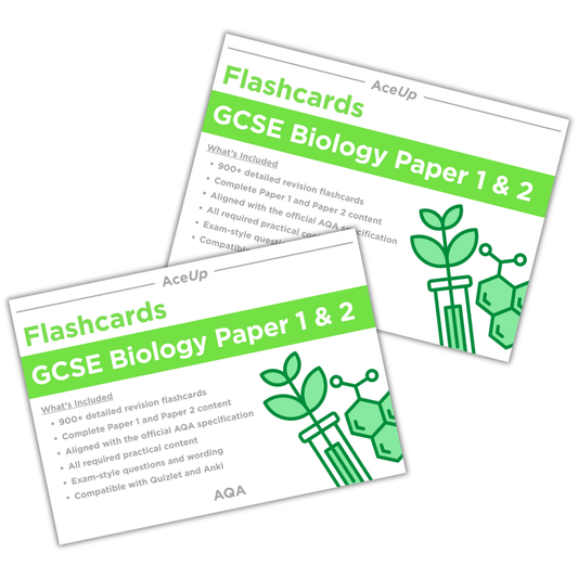 AQA GCSE Biology Paper 1 & 2 Triple Science Higher Flashcards